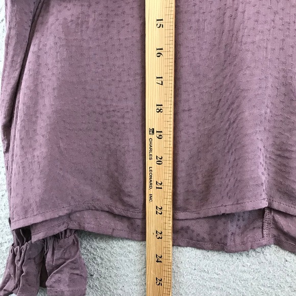 NWT Nordstrom Lush Peppercorn Long Sleeve Blouse Top SZ M - Picture 8 of 10